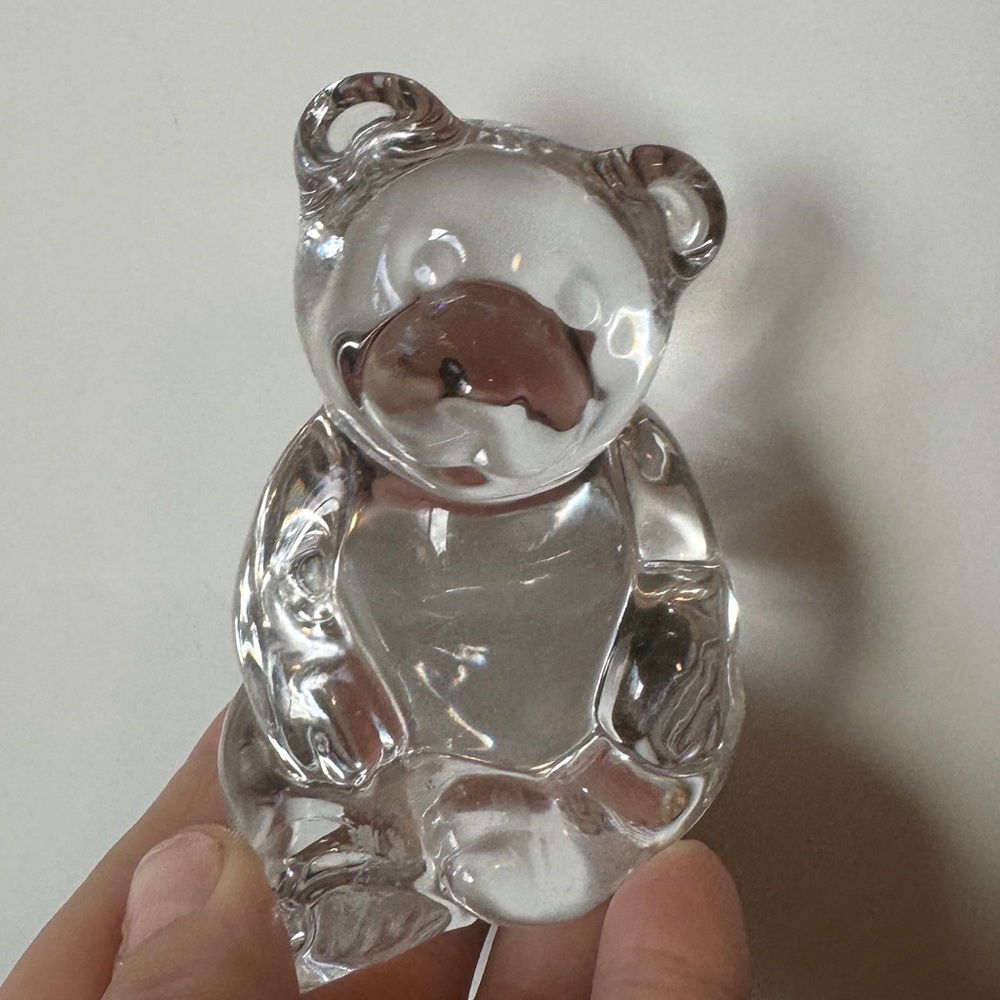 Vintage Princess‎ House Pets Lead Crystal Bear Figurine Decor